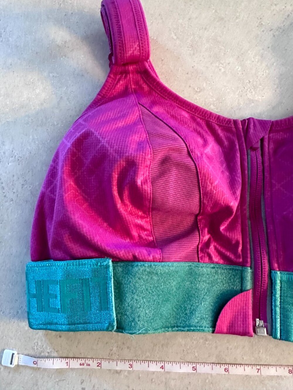 Shefit Women's Flex Sports Bra High Impact 1Luxe Athleisure Pink/green - Picture 2 of 7